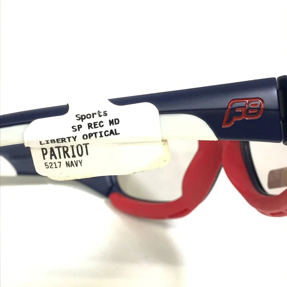Rec Specs Athletic Goggles Frames SLAM PATRIOT Matte Navy Blue Red 52-17-130